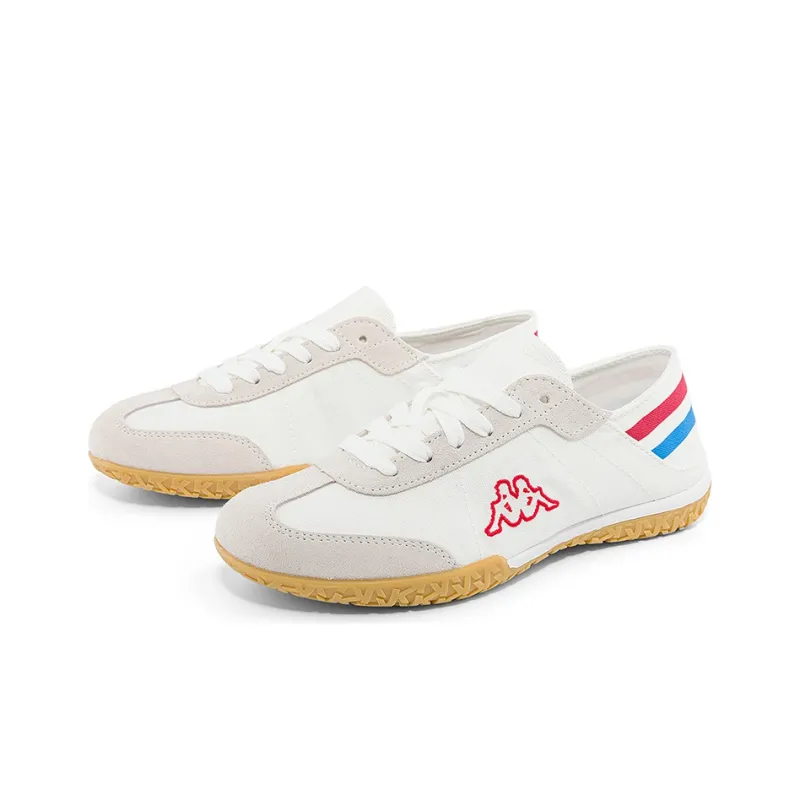Kappa Anti-Slip Wear-Resistant Low-Top Casual Shoes Unisex White Red-2
