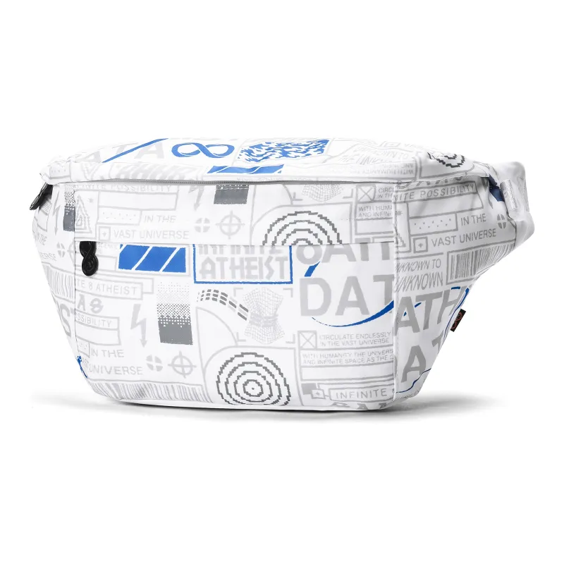 8atheist Nylon Fabric Crossbody Bag Shoulder Bag Sling Bag Fanny Pack Large Size Unisex Starry White-1
