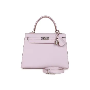 HERMES Kelly Epsom Leather Kelly Bag One Shoulder Handbags Regular Women's 09 Mauve Pale Dream Purple