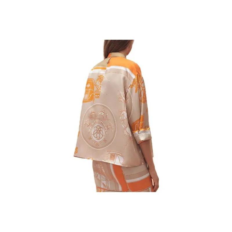 HERMES Shirts Women's Beige-1