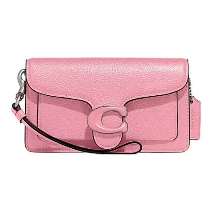 COACH Tabby Cow Leather Wrist Bag Shoulder Bag Crossbody Bag Regular Women's Pink-0