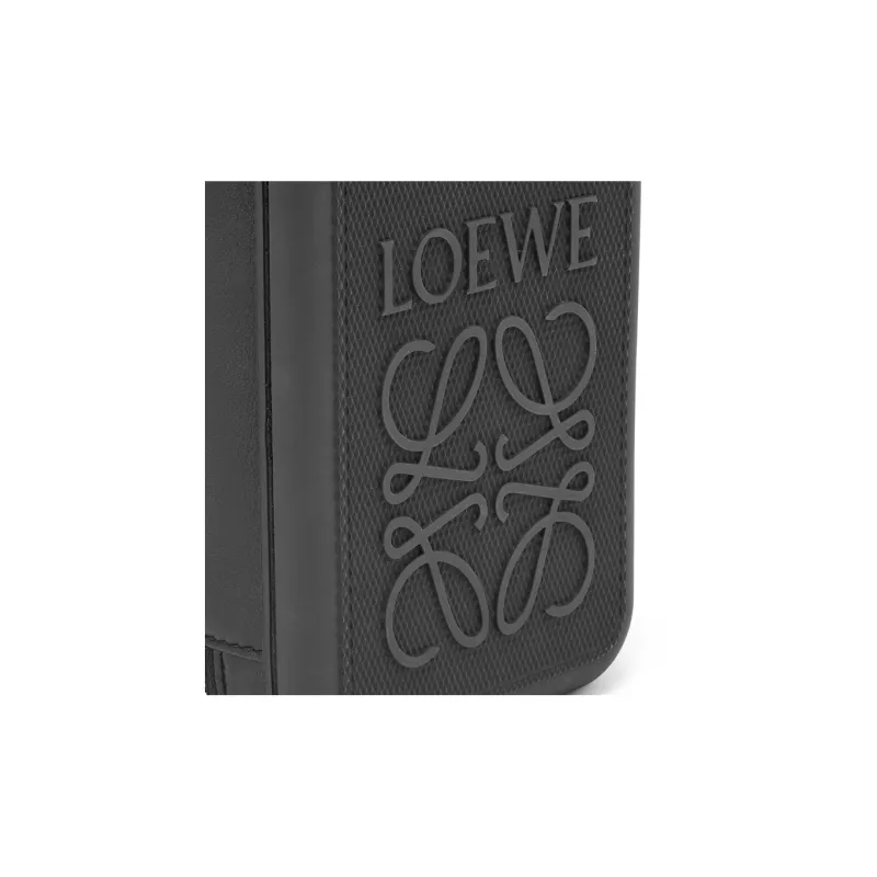 LOEWE Molded Sling In Diamond Rubber And Calfskin Black-4