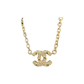 CHANEL Necklaces Unisex Gold