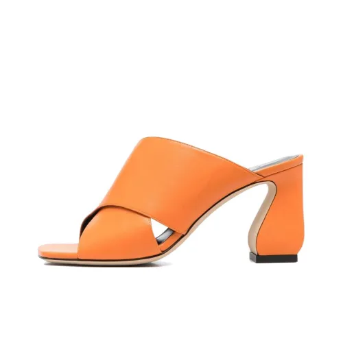 Si Rossi 80mm Leather Mules