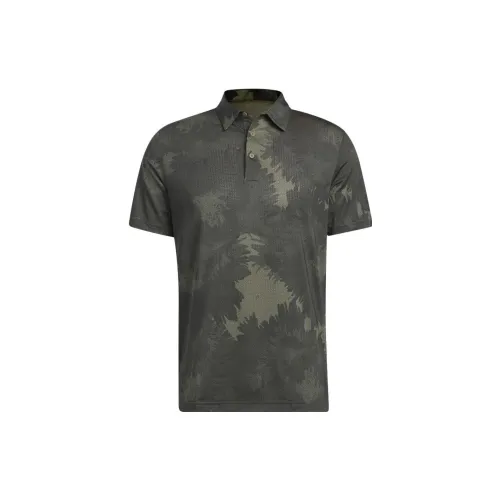 Adidas Polo Shirts Men Olive Green