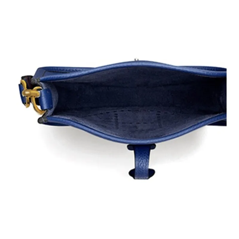 HERMES Evelyne Maurice Cow Leather Shoulder Bag Crossbody Bag Mini Unisex Sapphire Blue/Black-3
