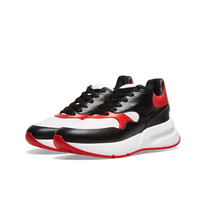 Alexander McQueen Oversized Running Sneakers 'Black White Red'-2