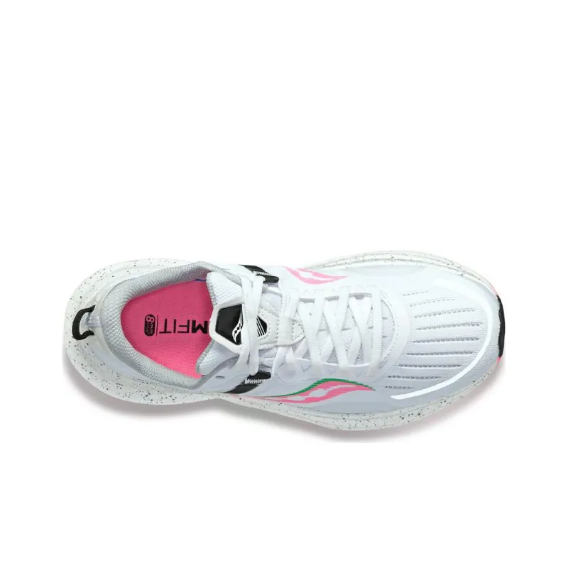 saucony Women's Tempus 'White ViZiPink'-3