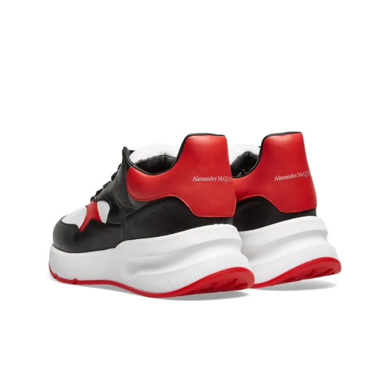 Alexander McQueen Oversized Running Sneakers 'Black White Red'-4