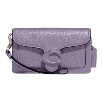 COACH Cow Leather Shoulder Bag, Crossbody Bag Women's Purple