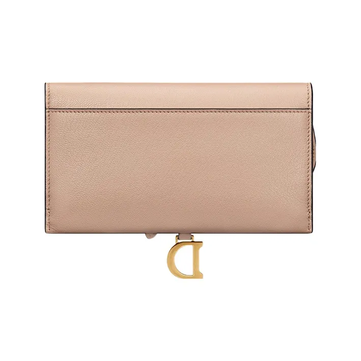 DIOR Saddle Goatskin Saddle Bag Shoulder Bag Crossbody Bag Wallet Women's Sand Pink-3