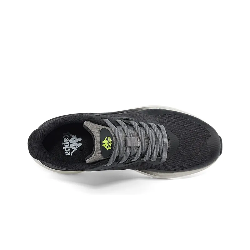 Kappa Anti Slip Wear Resistant Low Top Casual Running Shoes Unisex Black Gray-2