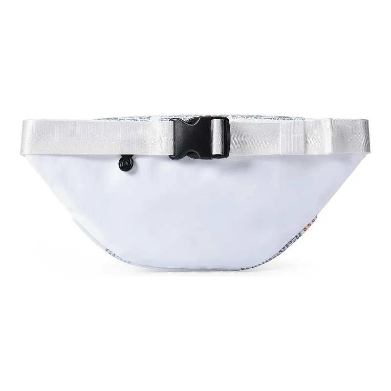 8atheist Nylon Fabric Shoulder Bag, Crossbody Bag, Fanny Pack, Sling Bag Unisex White-6