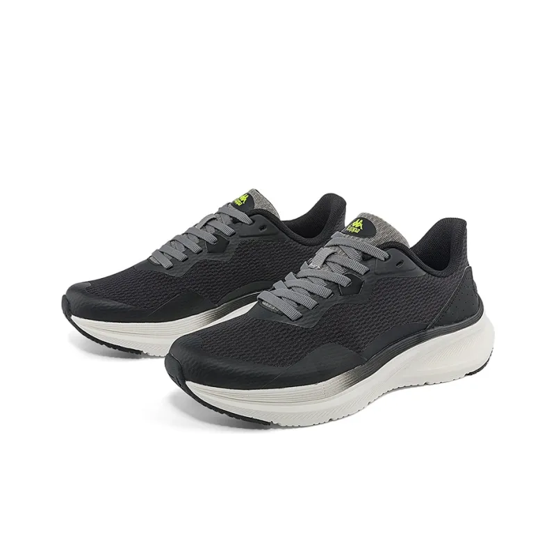 Kappa Anti Slip Wear Resistant Low Top Casual Running Shoes Unisex Black Gray-3