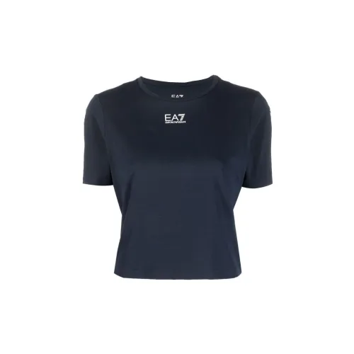 EMPORIO ARMANI Crop Tops Women's Marine Blue