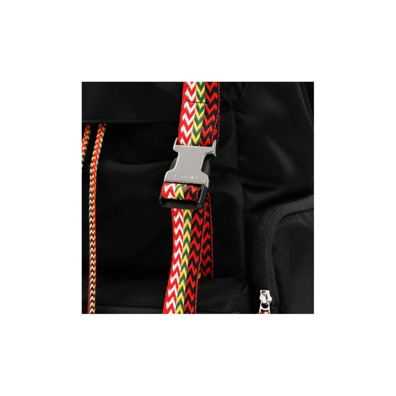 Lanvin Nylon Backpack Men's Black-3