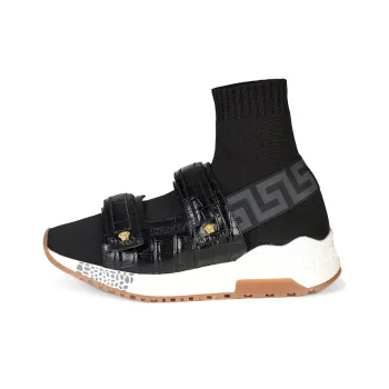 VERSACE Touch-Strap Sock Mid 'Black Oro Tribute'