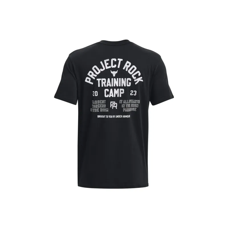 Under Armour Men Project Rock Training Heavyweight T-Shirt Black-1