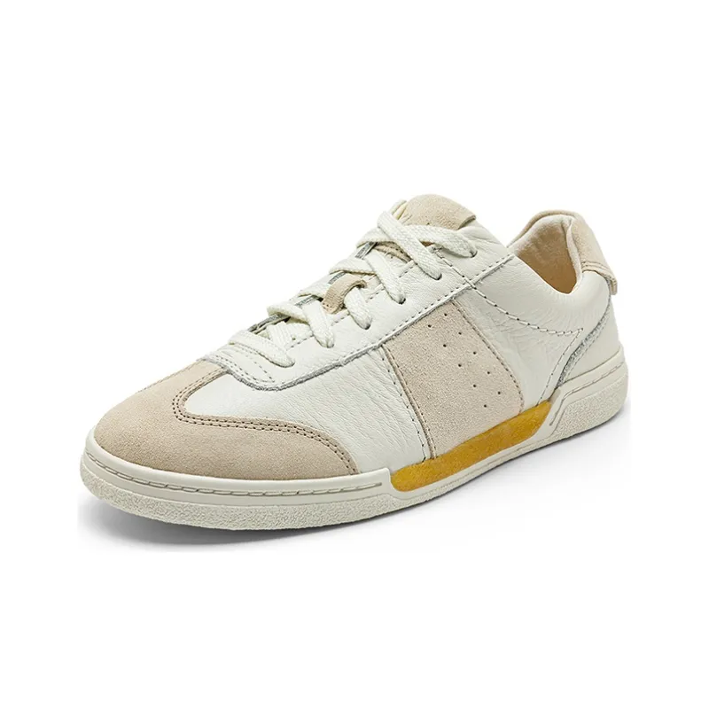 Clarks Stylish Skateboarding Shoes Women's White-1