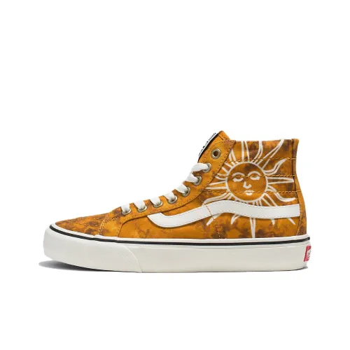 Vans SK8 Skateboard Shoes Unisex High-Top Brown/White