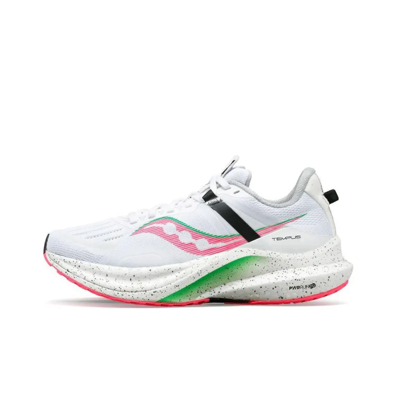 saucony Women's Tempus 'White ViZiPink'-0