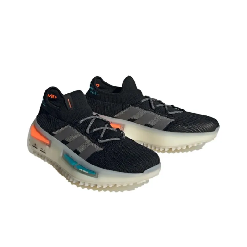 Adidas Nmd S1 Core Black Blue Orange-2