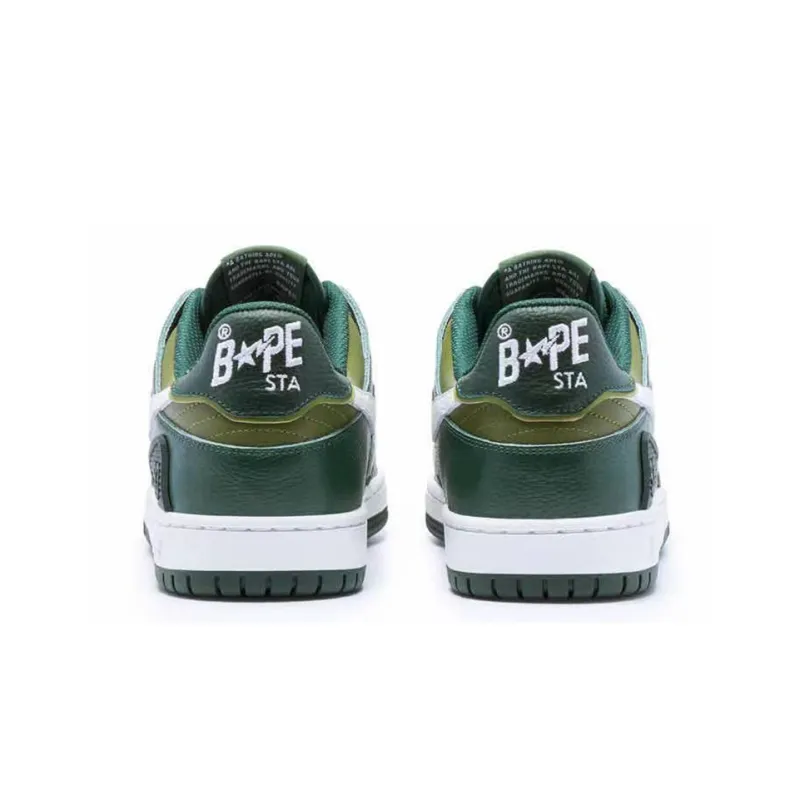 A BATHING APE SK8 Sta Green White-4