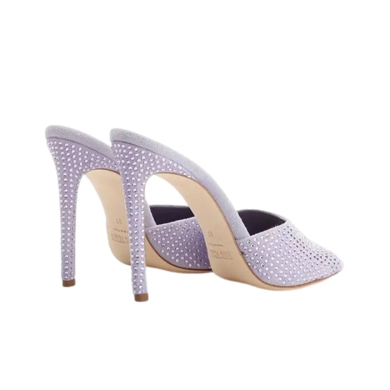Paris Texas Slide Slippers Women's Light Purple-4