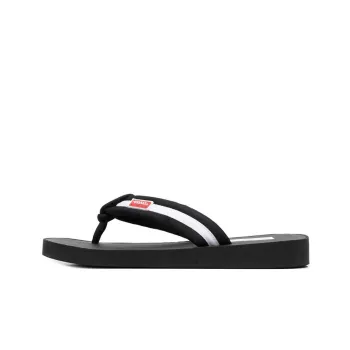 KENZO Logo patch Striped Flip Flops