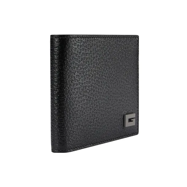 GUCCI Leather Card Holder Men's Black-1