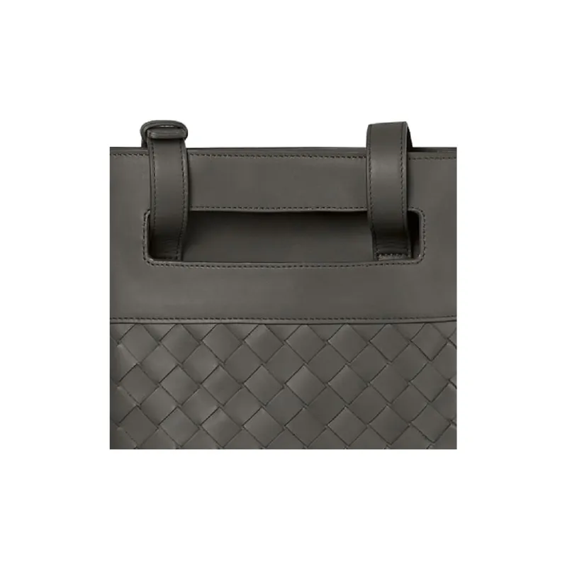 Bottega Veneta Intrecciato Messenger Graphite-4