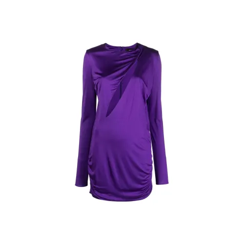 VERSACE Long-Sleeved Dresses Women's Purple