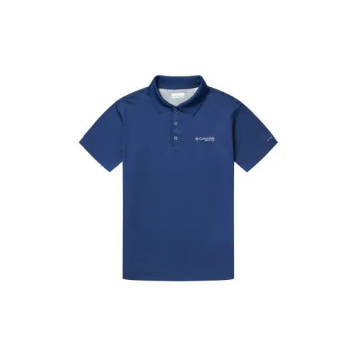 Columbia Polo Shirts Men Blue