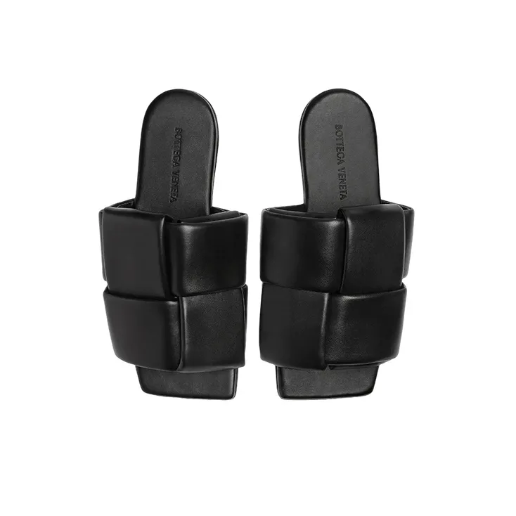 Bottega Veneta Padded Intreccio Mules-2