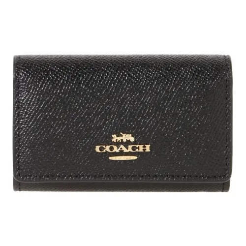 COACH Key Case Key Bag Black