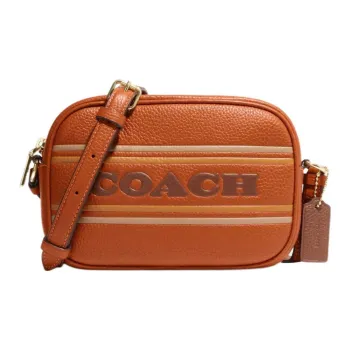 COACH Jamie Grain Leather Camera Bag, Shoulder Bag, Crossbody Bag Mini Women's Brown