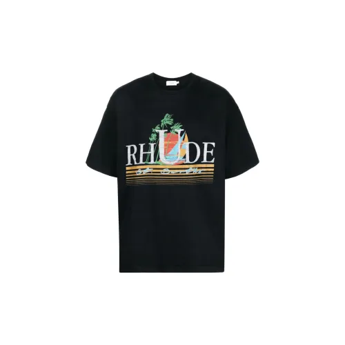 RHUDE T-Shirts Men Black