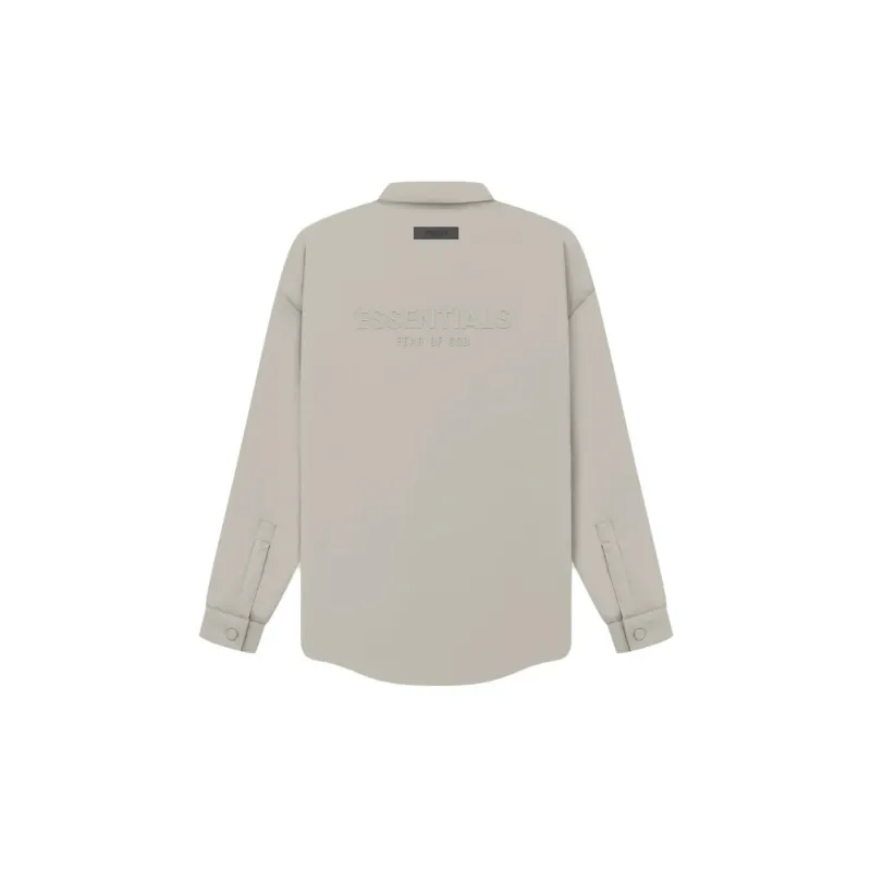 Fear Of God Essentials Logo print Padded Shirt Jacket-1
