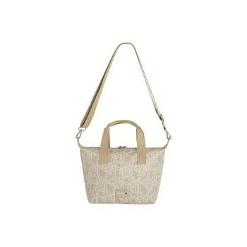 Lafuma Fabric Shoulder Bag, Crossbody Bag, Handbag Large Size Women's Gravel Color