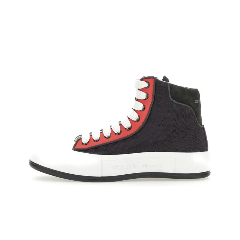 Alexander McQueen High Top Lace Up Sneakers-0