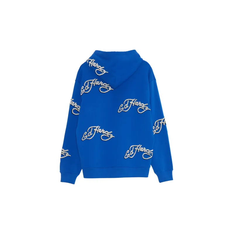 Ed Hardy Sweatshirts Men Malibu Blue E1PAM436-1