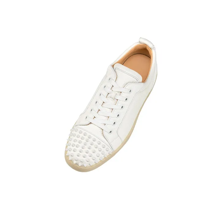 Christian Louboutin Louis Junior Spikes Orlato White-3
