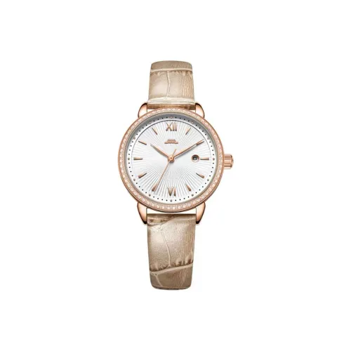 Beijing Double Swallow Mechanical Movement Stainless Steel Watchband Watch Women's Watch Black Dial