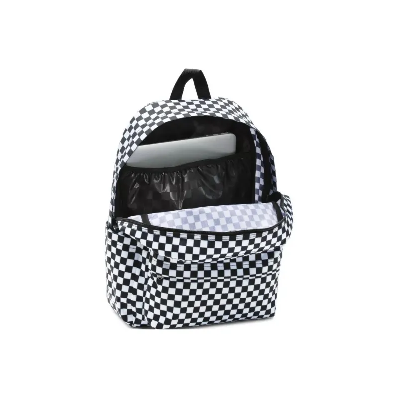 Vans Old Skool Polyester Backpack Regular Unisex Black & White-2