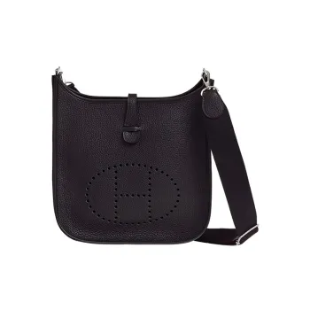 HERMES Evelyne Little Bull Leather Crossbody Bag, Shoulder Bag Regular Women's