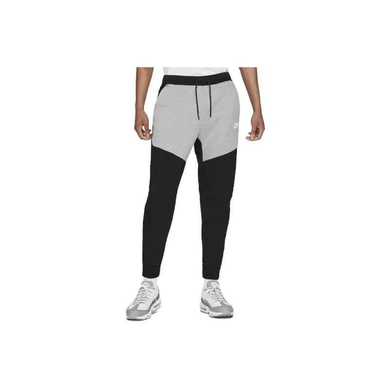 Nike Sportswear Tech Fleece Joggers Black/Dark Grey Heather/White-1