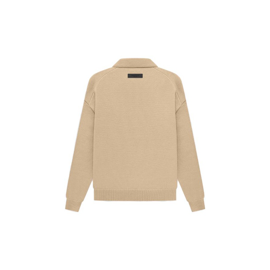 ★最新作★FEAR OF GOD Essentials Knit Polo Fear of God Essentials Knit Polo Black Men's - SS23 - US