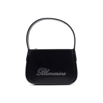 Blumarine Cow Leather Handbag, Shoulder Bag Women's Black