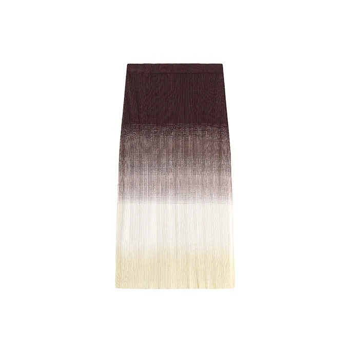 Cubic Knit Long Skirts Women's-10