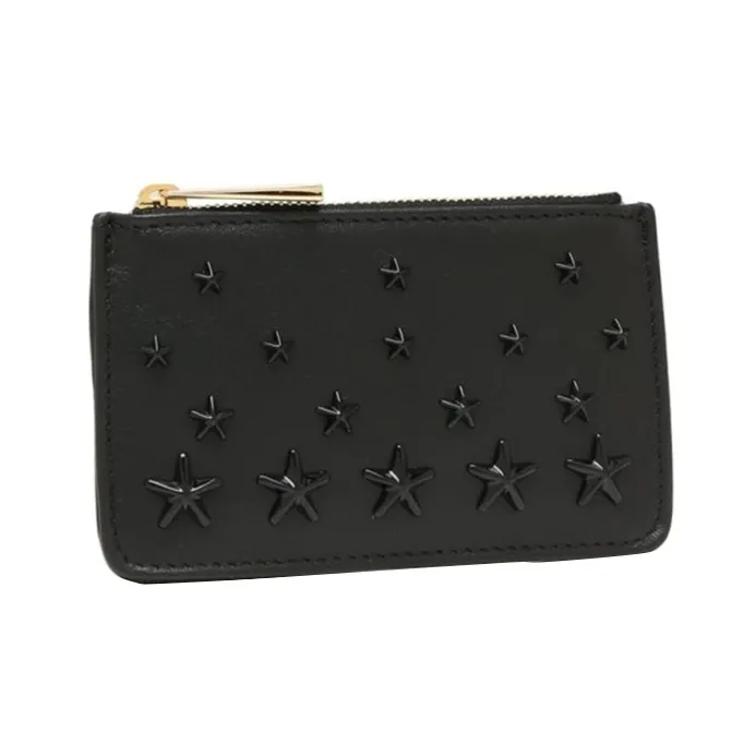 Jimmy Choo Cow Leather Wallet Women's Black-1